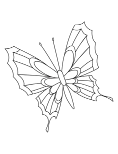 Butterfly Pattern To Color Kids Coloring Pages Pdf, Free Vectors File